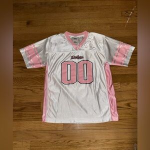 Women's White and Pink Jersey